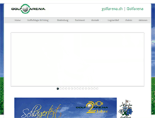Tablet Screenshot of golfarena.ch