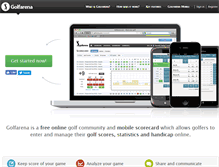 Tablet Screenshot of golfarena.com